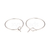 316L Surgical Stainless Steel Hoop Earring Findings STAS-G229-07P-08A-2