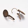 Brass Leverback Earring Findings KK-A025-AB-3