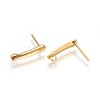 304 Stainless Steel Stud Earrings Findings X-STAS-P227-35G-2