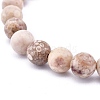 Natural Maifanite/Maifan Stone Bead Stretch Bracelets X-BJEW-K212-A-044-3