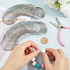 400Pcs Steel Memory Wire FIND-SP0002-06-3