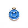 Alloy Enamel Pendants X-ENAM-S124-01B-02C-2