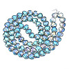 Electroplate Glass Beads Strands EGLA-N008-004-2