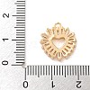 Brass Micro Pave Clear Cubic Zirconia Pendants KK-Z072-01KCG-01-3