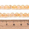 Natural Citrine Beads Strands G-E483-12-6mm-3