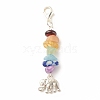 Chakra Theme Natural Gemstone Pendant Decorations HJEW-JM00645-2