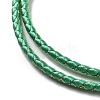 Polyester Cord Braided Necklace Makings MAK-L043-03G-28-2