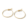 Brass Hoop Earrings KK-WH0054-35A-1