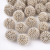 ABS Plastic Imitation Pearl Buttons X-FIND-T044-35B-1