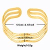 Elegant and Stylish Design Hollow 304 Stainless Steel Cuff Bangles for Women WO6152-2-1