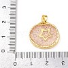 Transparent Epoxy Resin Brass Pendants KK-B163-01G-04-3