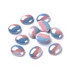 Opaque Glass Cabochons GGLA-S038-07C-8x10-1