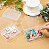 Polypropylene(PP) Storage Containers Box Case CON-WH0073-61-5