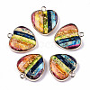 Natural Regalite/Imperial Jasper/Sea Sediment Jasper Pendants G-N326-77A-01-1