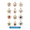 Alloy Rhinestone Pendants PALLOY-TA0002-27LG-15