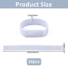 16Pcs Polyester & Nylon Elastic Straps with Hook and Loop Fastener AJEW-FH0007-61B-3
