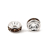 Brass Grade A Rhinestone Spacer Beads RSB036NF-05-3