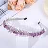 Natural Amethyst Hair Bands PW-WG137AD-13-1