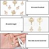 SUPERFINDINGS 20Pcs 2 Style Rack Plating Brass Micro Pave Clear Cubic Zirconia Pendants KK-FH0004-22-4