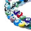 Handmade Evil Eye Lampwork Beads Strands LAMP-G157-01D-4