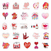 50Pcs Valentine's Day Theme PVC Cartoon Stickers PW-WG84874-01-4
