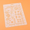 Plastic Reusable Drawing Painting Stencils Templates DIY-F018-B20-1