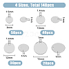 HOBBIESAY 140Pcs 4 Style 304 Stainless Steel Charms STAS-HY0001-39-2