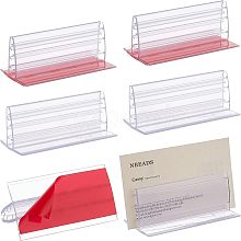 Plastic Business Card Frame ODIS-WH0010-01