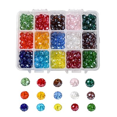 Electroplate Glass Beads EGLA-JP0002-02C-8mm-1