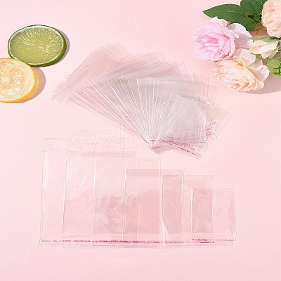 300Pcs 6 Styles OPP Cellophane Top Self-adhesive Bags OPC-FS0001-04-1