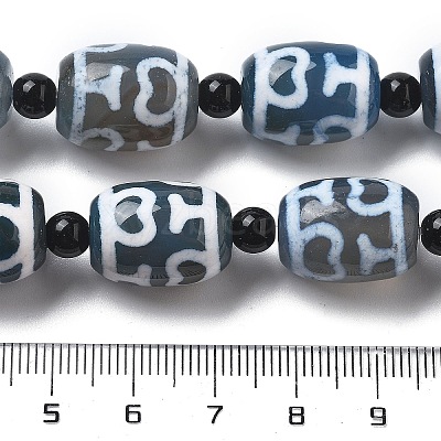 Tibetan Style dZi Beads Strands G-NH0037-C07-02-1