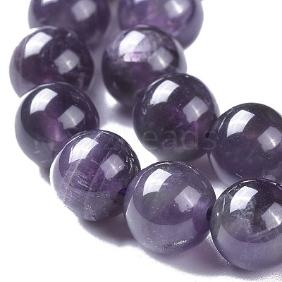 Natural Amethyst Round Bead Strands X-G-I168-08-8mm-1