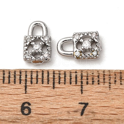 Brass Micro Pave Cubic Zirconia Pendants ZIRC-L105-05B-P-1
