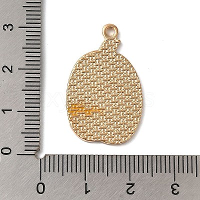 Thanksgiving Day Golden Tone Alloy Enamel Pendants X-ENAM-M002-02N-G-1