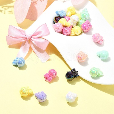 50Pcs Opaque Acrylic Pendants SACR-CJ0001-72-1