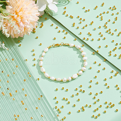 1000Pcs Brass Crimp Beads KK-UN0004-96-1