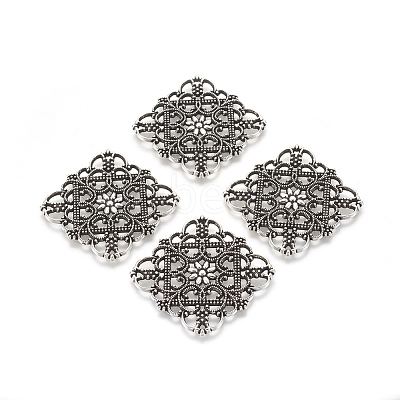 Tibetan Style Filigree Joiners LS-TIBEP-A2690-AS-FF-1