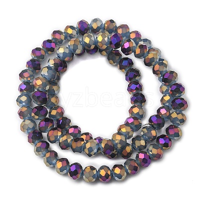 Electroplate Glass Beads Strands EGLA-A034-J6mm-G03-1
