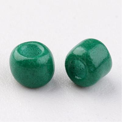 8/0 3mm Baking Paint Glass Seed Beads Loose Spacer Beads X-SEED-S002-K26-1