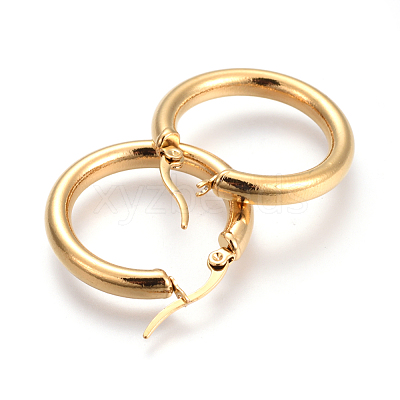201 Stainless Steel Hoop Earrings EJEW-A052-19J-G-1