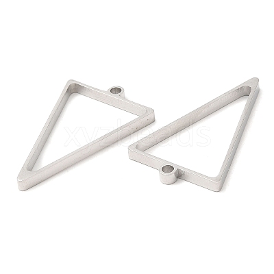 Non-Tarnish 304 Stainless Steel Open Back Bezel Triangle Pendants LS-STAS-Z040-10P-1