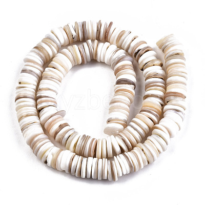 Natural Freshwater Shell Beads Strands X-SHEL-N003B-02-1