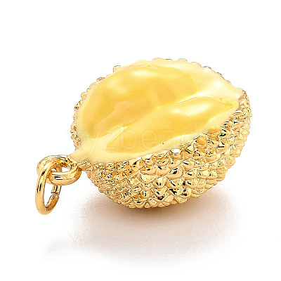 Brass Enamel Pendants KK-O140-04G-1