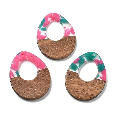 Resin and Walnut Pendants FIND-R051-10H-1