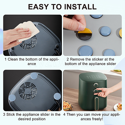36Pcs 3 Styles Teflon & Rubber & EVA & Oil Glue Self-adhesive Furniture Protection Pads AJEW-CN0002-94B-1