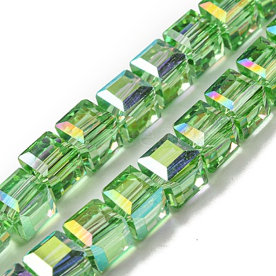 Electroplate Glass Beads Strands EGLA-M031-01A-HR-1
