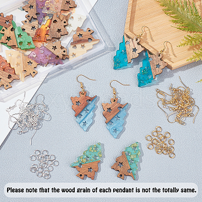 DIY Dangle Earring Making Kits RESI-OC0001-16-1