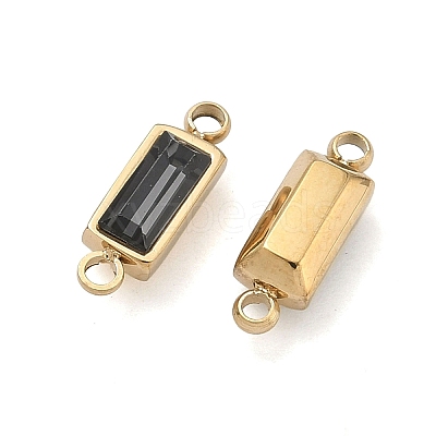 Birthstone 304 Stainless Steel Rhinestone Connector Charms STAS-L022-576G-11-1