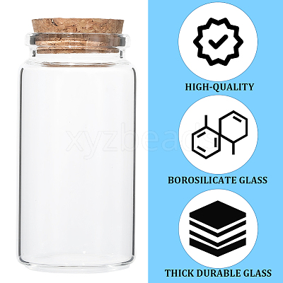 Glass Jar Glass Bottles Bead Containers AJEW-SP0003-91D-1