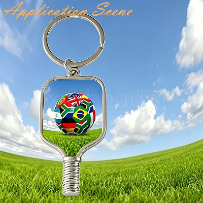 Pickleball Paddle Alloy Sublimation Blanks Keychains AL-CBAF9A1-02P-02-1